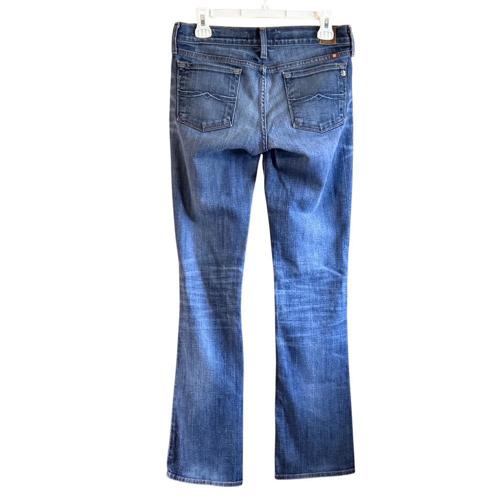Lucky Brand 6/28 Zoe Bootcut Y2K Made In USA Jeans Blue Mid Rise 33" inseam - Picture 8 of 9